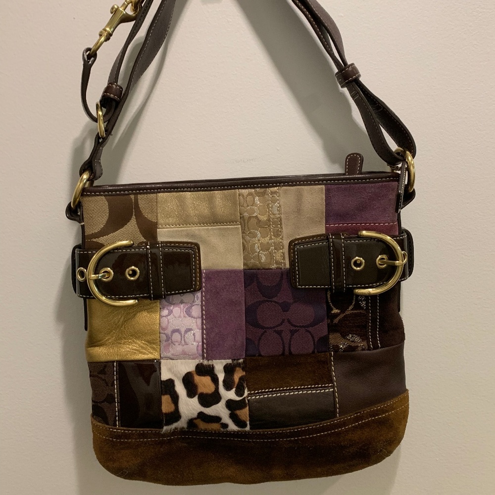 Vintage Coach Patchwork Bag